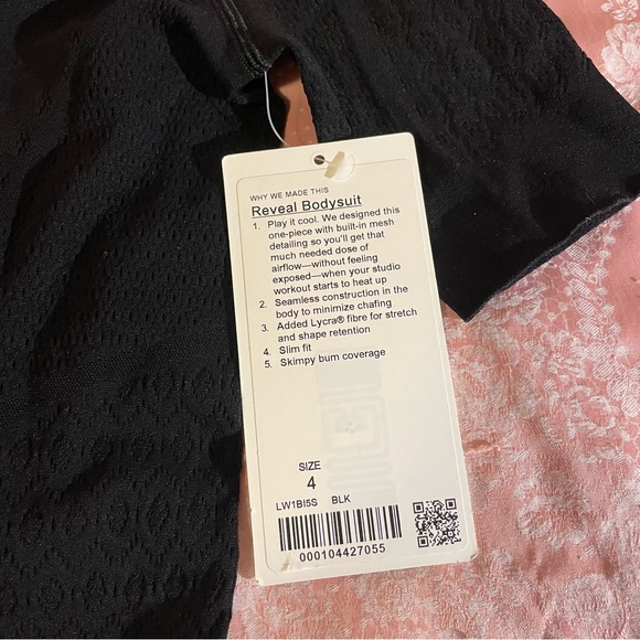 Lululemon Black Reveal Bodysuit - Picture 5 of 5